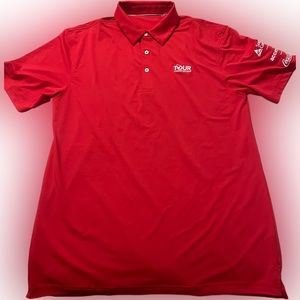 Red Pro Performance PGA Championship Polo Large